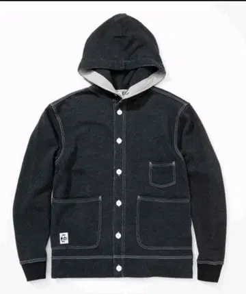 참스 화이트 버튼 후디 L 사이즈