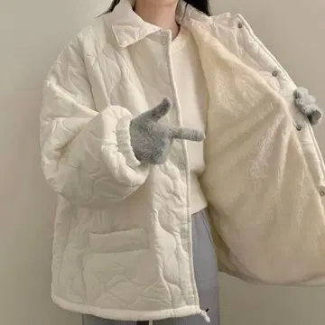 amood 퀼팅 자켓 XL