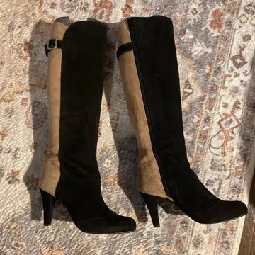 새상품 스웨이드 롱 부츠 23cm 다이애나