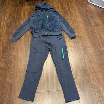 카파 후드 부착 저지 세트 다크 블루 오샤레