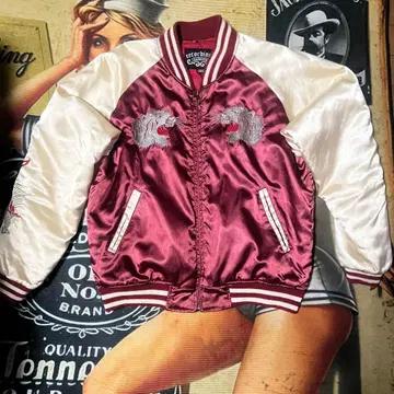 90s recordings 레코딩스 스카잔 자켓 자수