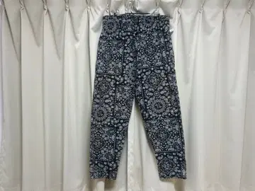 Cookman 페이즐리 무늬 블랙 셰프 팬츠