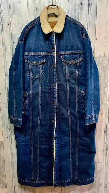 리바이스 롱 쉘파 데님 자켓 M