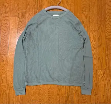 MARKAWARE 오리지널 코튼 와플 롱 슬리브 T셔츠 사이즈 3