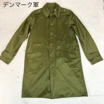 레어 덴마크군 필드 코트 밀리터리 실물 70's 올리브