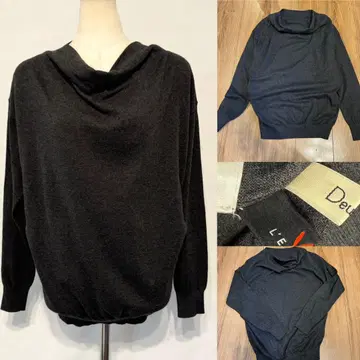 L'EQUIPE YOSHIE INABA 코튼 캐시미어 니트 드레이프