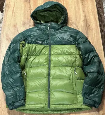 마모트 825FILL 다운 자켓 콤비 그린 L 사이즈