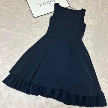 폭시 뉴욕 원피스 밑단 프릴 원피스 40 사이즈 foxey
