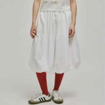 [ FEKETE ] MIDI BALLOON SKIRT/화이트