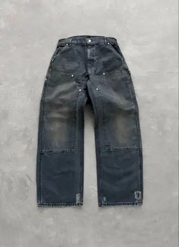 AKIMBO CANVAS DOUBLE KNEES - DIRTY BLACK