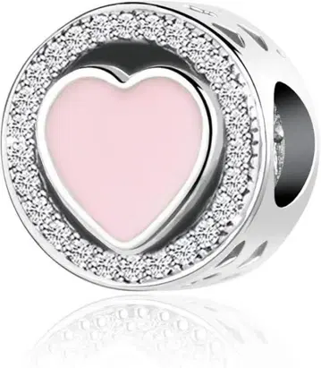 판도라 하트형 실버 참