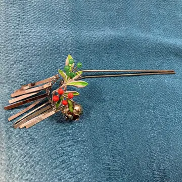 잎과 열매 디자인 헤어콤