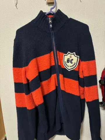 SINACOVA 집업 스웨터 M 네이비/오렌지