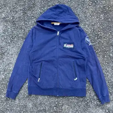 AVIREX Red Bull Racing 풀 집업 후드티 네이비 치바