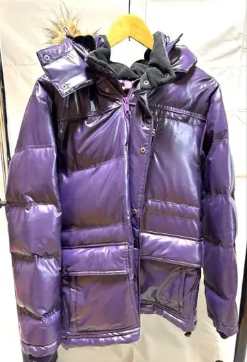 올드 유니클로 프리미엄 다운 자켓 퍼 가죽 헤이세이