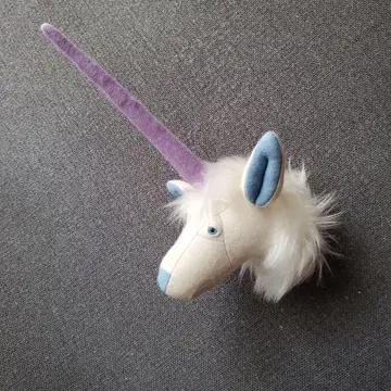 새상품급 유니콘 봉제 인형 벽 장식