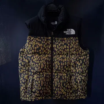 THE NORTH FACE 레오파드 무늬 다운 베스트 L 사이즈