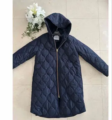 엠마 테일러 3way 퀼팅 푸드코트 네이비