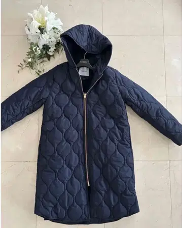 엠마 테일러 3way 퀼팅 푸드코트 네이비