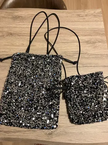 스팽글 숄더백 세트