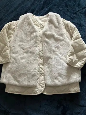 무료배송 퍼 베스트 포함 퀼팅 코트