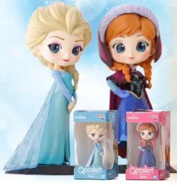 가챠가챠 Qposket 미니어처 컬렉션2 엘사 안나 2체 세트