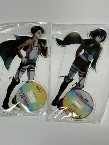 진격의 거인 x 가라오케의 철인 BIG 아크릴 스탠드 리바이 미카사