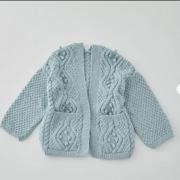 nest robe 페루 니트 팝콘 케이블 가디건