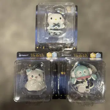 산리오 holiday collection Happy 피규어 3체 세트