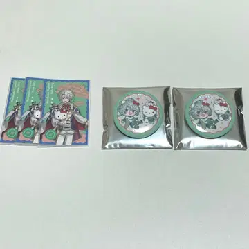 무라쿠모 카게츠 산리오 콜라보 캔뱃지 랜덤 사진풍 카드