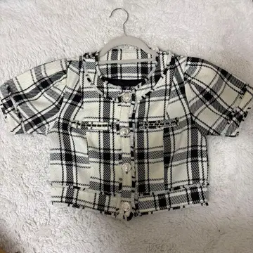 LIP SERVICE 썸머 트위드 하프 자켓 S