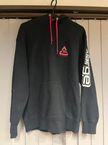 XLARGE 후드 부착 후드티 S 블랙/레드