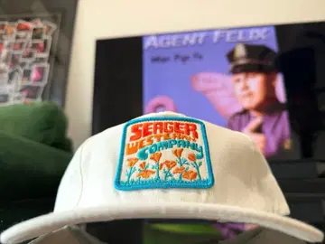 USA SEAGER 시거 캠핑 HEMP 캡 화이트