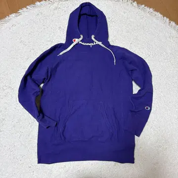 Champion 보라색 후드 부착 후드티