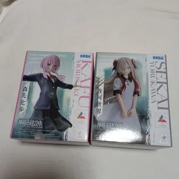 카미츠바키시 건설 중 피규어 2세트 모리사키 카호 요루카 세카이