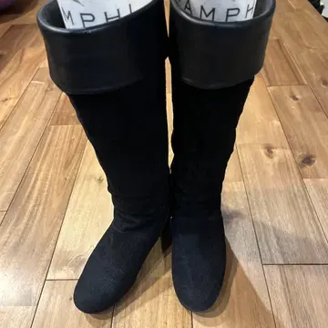 pitti 여성용 부츠 블랙 스웨이드 23cm