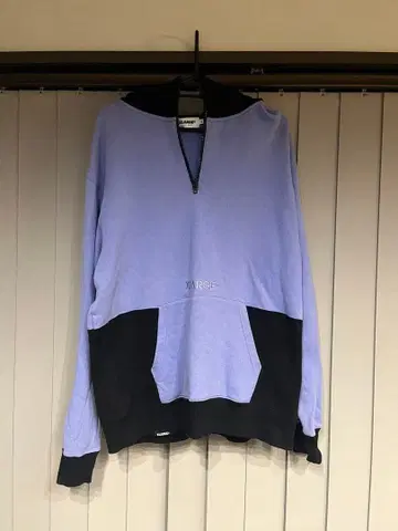 XLARGE 보라색/블랙 후드티 M