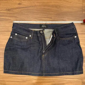 A.P.C. 데님 미니 스커트 다크 블루