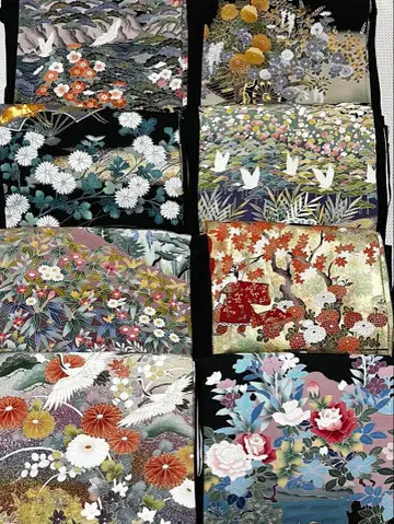 기모노 리메이크용 유젠 등 전례 예복 기모노 8장 세트 묶음 판매 A