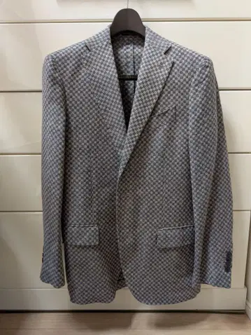 LARDINI 그레이 네이비 체크 자켓 (44 사이즈 대상)