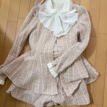 Honey Bunch 핑크 계열 트위드 셋업