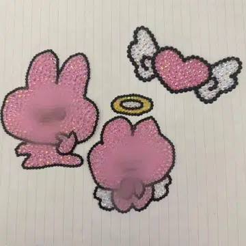 데코 부채 데코 부품 3세트