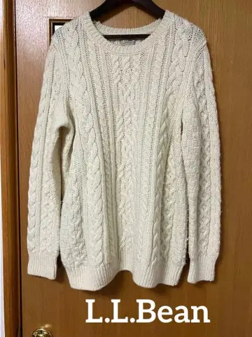 L.L.Bean 엘엘빈 케이블 니트 아일랜드제 M