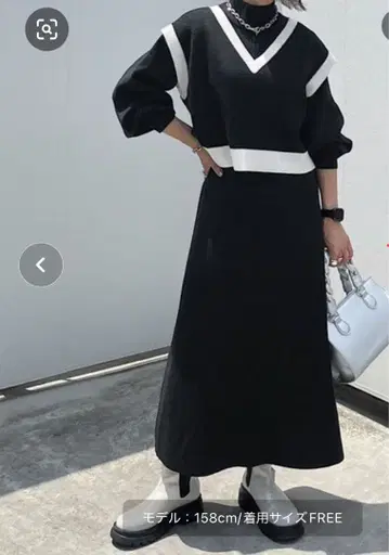 PAGEBOY 멀티 WAY 니트 원피스 블랙