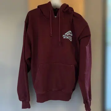 ALTERED STATES 후드 부착 후드티 버건디