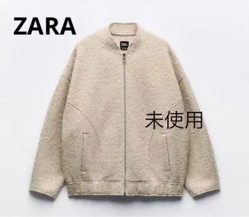[ 미사용 ] ZARA 부클레 빅 실루엣 블루종 푸들