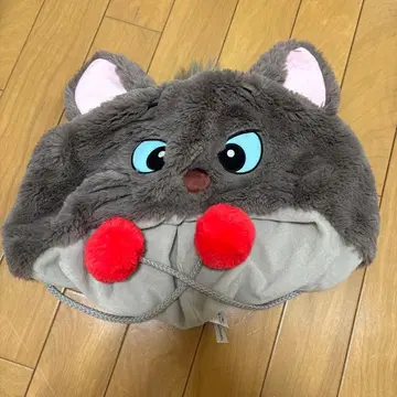 고양이 귀 팬캡 빨간색 폼폼 포함