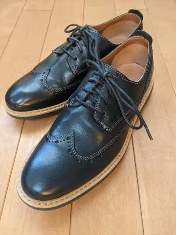 Clarks FLEXTON WING 가죽 신발 25.5
