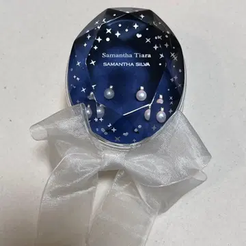 사만다 티아라 귀걸이 펄 다이아몬드