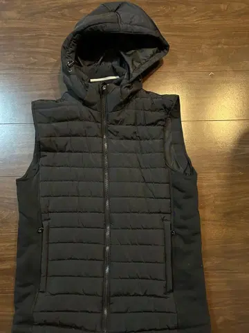 ZARA MAN 블랙 다운 베스트 M